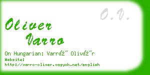 oliver varro business card